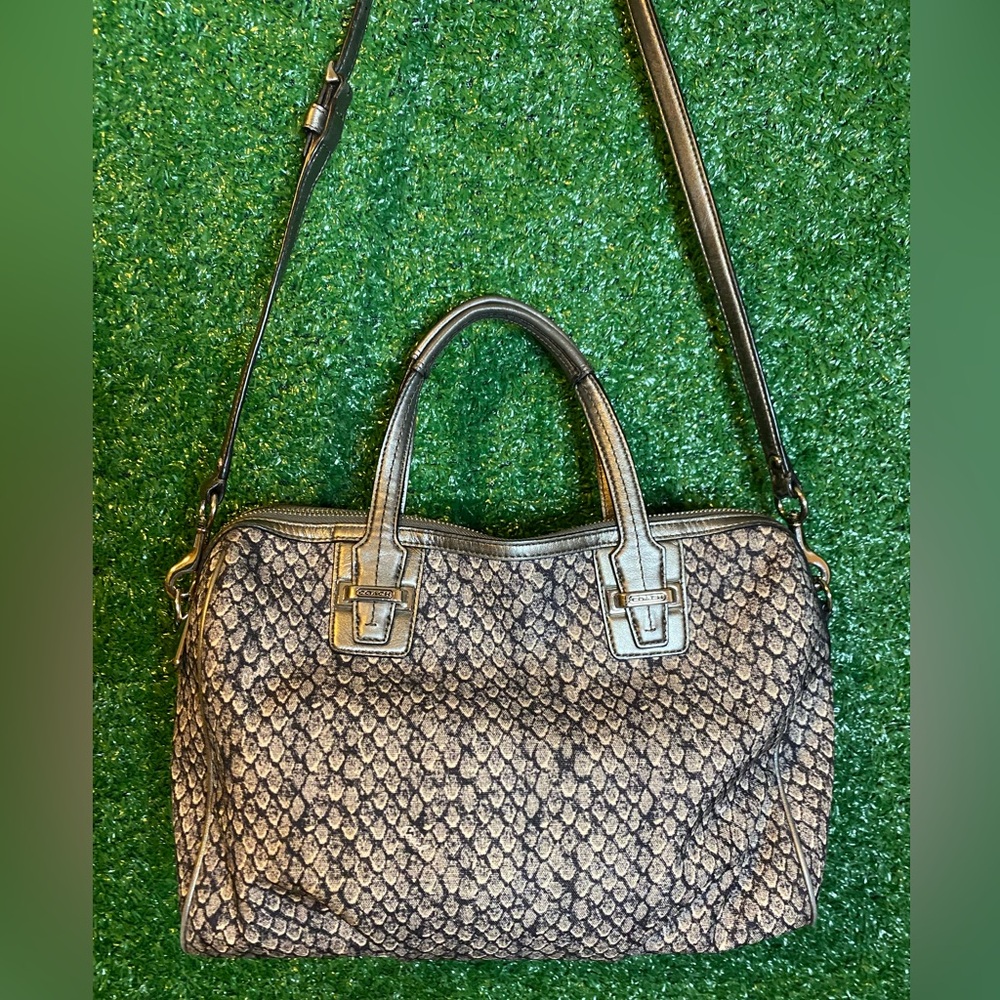 Coach | Taylor Snake Print Satchel